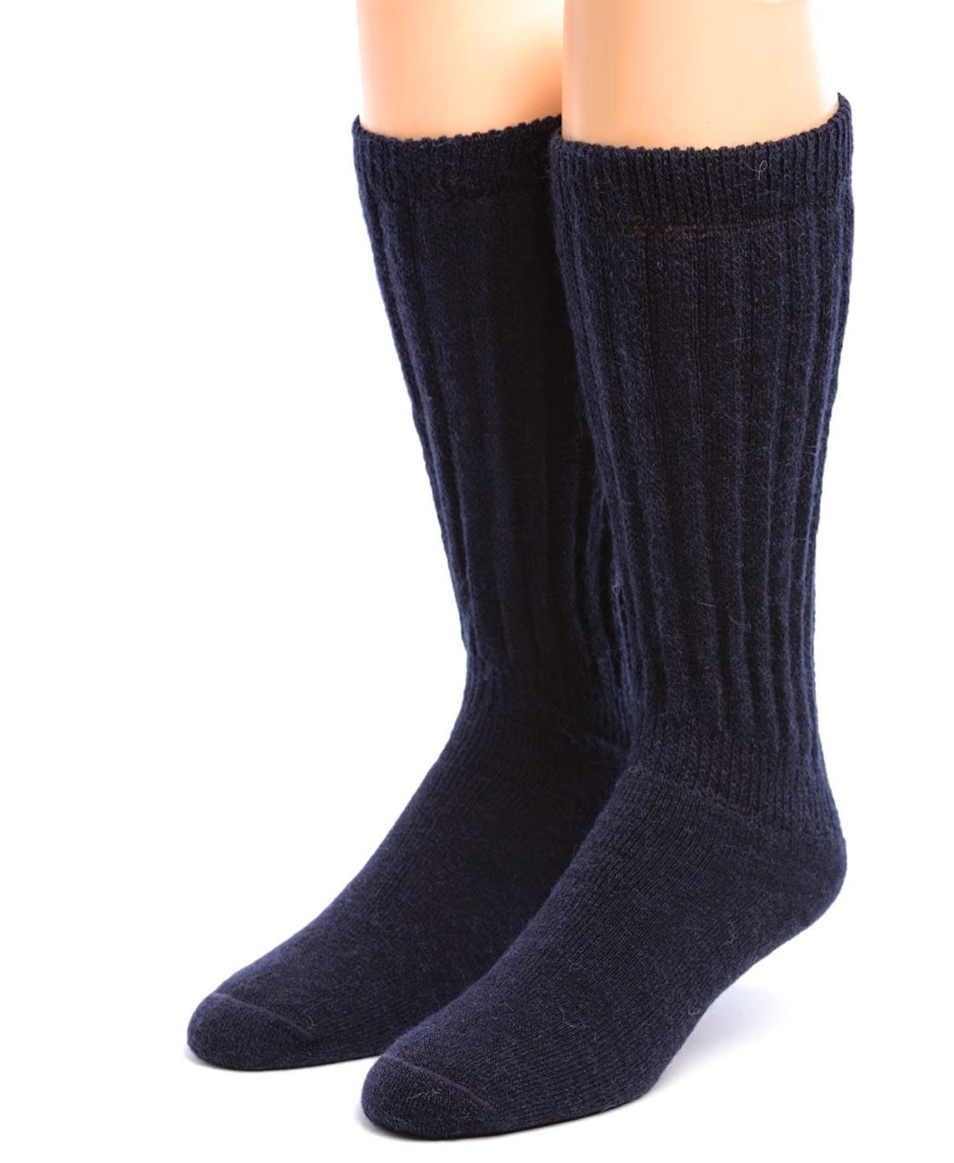 Warrior Alpaca Socks - Wide Calf Alpaca Wool Therapeutic Terry Lined Diabetic Neuropathy Friendly Non Binding Moisture Wicking Soft Warm Sensitive Feet
