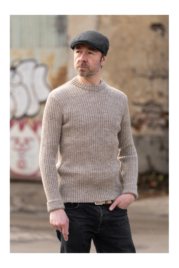 Heather Mix Welbeck Woolly Pully Sweater