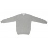 Harley of Scotland Seam Free Merino Wool / Cashmere Blend Sweater Light Grey 