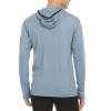 Micro Weight Men's Wool 1/4 Zip Sun Hoodie Woolverino Slate Blue