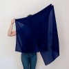 Indigo 100% Cashmere Wrap - Hand Dyed Scarf