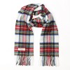 John Hanly Irish Wool Scarf Short Dress Stewart Tartan 12 x 60”