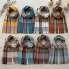 Alpaca Tartan Scarf - Abyss