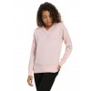 Zainuno Moizni Women's 100% Cashmere Deep V-Neck Sweater Pink Blush