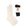 Warrior Alpaca Socks Casual Ribbed Alpaca Socks Off White