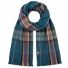 Alpaca Tartan Scarf - Abyss