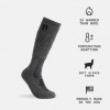 Alpaca Snow Socks - Grey