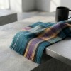 Alpaca Tartan Scarf - Abyss