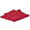 Aran Snood Chillipepper Scarf with Buttons