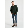 Merino Wool Roll Neck Sweater - Green