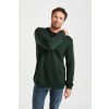 Merino Wool Roll Neck Sweater - Green