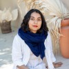Indigo 100% Cashmere Wrap - Hand Dyed Scarf