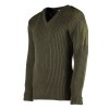 York V-Neck British Wool Sweater With Pen Pocket, Olive