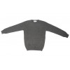 Harley of Scotland Seam Free 100% Pure New Wool Sweater Dark Grey