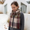 Alpaca Tartan Scarf - Sable