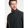 Belleek Troyer Mens Merino Wool Sweater - Graphite
