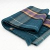 Alpaca Tartan Scarf - Abyss