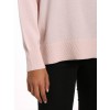 Zainuno Moizni Women's 100% Cashmere Deep V-Neck Sweater Pink Blush