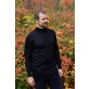 Quarter Zip 100% Baby Alpaca Sweater: Black