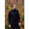 Quarter Zip 100% Baby Alpaca Sweater: Black
