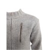 Grampian Undyed Wool Cardigan - Light Grey Welsh