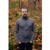 Quarter Zip 100% Baby Alpaca Sweater: Dark Grey