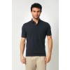 Merino Wool Short Sleeve Polo - Anthracite