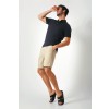 Merino Wool Short Sleeve Polo - Anthracite