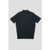 Merino Wool Short Sleeve Polo - Anthracite