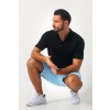Merino Wool Short Sleeve Polo - Black