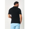 Merino Wool Short Sleeve Polo - Black