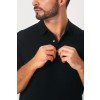 Merino Wool Short Sleeve Polo - Black