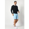 Merino Wool Crew Neck Sweater - Black