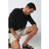 Merino Wool Sport Long Sleeve Polo Shirt - Black