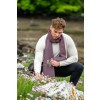 Mulberry Herringbone Scarf