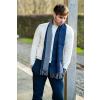 Classic Navy & Grey Reversible Scarf