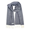 Navy Herringbone Scarf