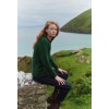 Brackloon Tweed Roll Neck Ladies Sweater - Bright Green