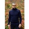 Chatham Turtleneck British Wool Sweater - Navy