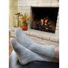 Toasty Toes Ultimate Alpaca Socks® White/Cinder