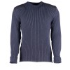 York Woolly Pully Crew Neck Wool Sweater, Blue Grey