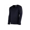 York Woolly Pully V-Neck Sweater With Patches, Epaulettes and Pen Pocket, Navy