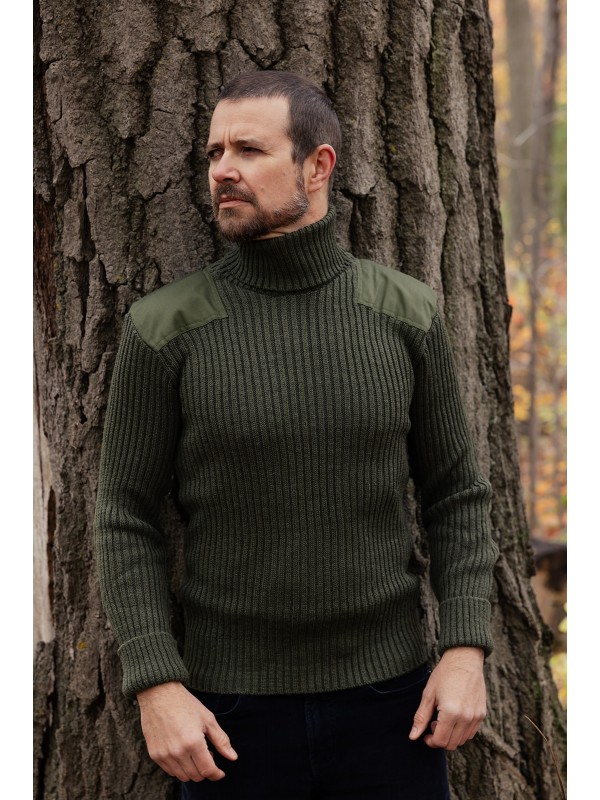 Commando Wool Sweaters, Men's British Wooly Pully Sweaters